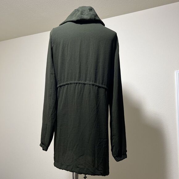 NWT Romeo and Juliet Couture Jacket Womens Size S Olive Parka Hooded Long - Picture 6 of 15